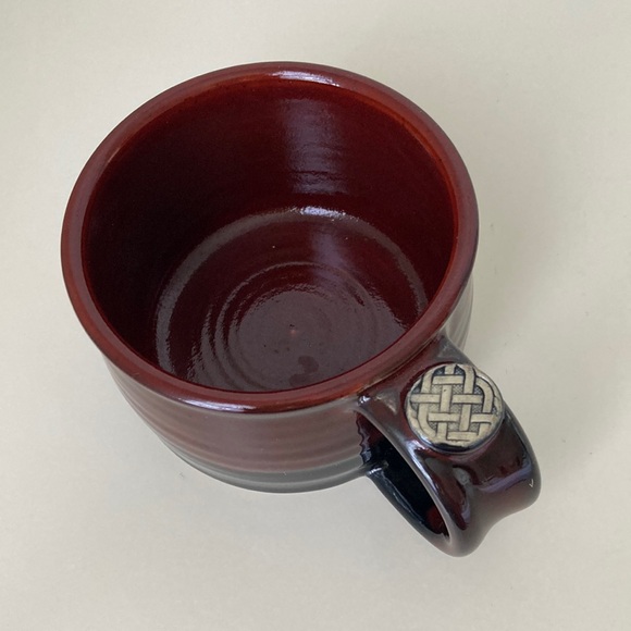 Celtic Knot David Clark Bonners Ferry Idaho mud slingers pottery coffee mug cup - Picture 2 of 12
